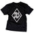 313 Percent T-Shirt. Detroit 313%, Black Unisex Tee, Front & Back Print. Outlaw Biker 1%er Parody