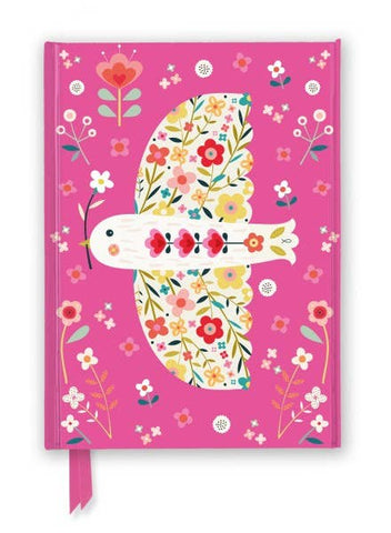 Bee Brown: Pink Floral Dove Journal