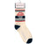 Pair of socks with text and checkered patterns on a white background. Text reads "With all due respect, fuck that."