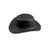 A black leather cowboy hat with a decorative braided band around the crown, shown on a plain white background.