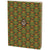 Notebook with cannabis leaf pattern and cover reads "I feel amazingly creative today."