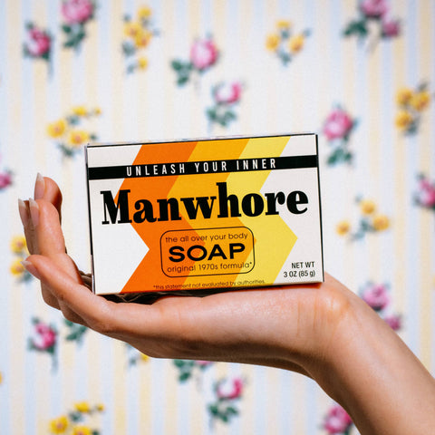 Manwhore Triple Milled Boxed Bar Soap | Funny Soap, by Whiskey River Soap Co.