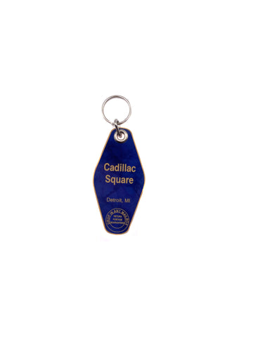 Cadillac Square Motel Style Keychain