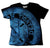 Detroit Manhole Cover T-Shirt, Tire Print. Blue on Black - New Uniform Football Fan Inspired!