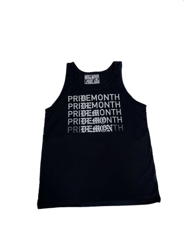 Pride Month Tank Top, Detroit Demon Pridemonth Meme Shirt. Men's/Unisex Black Tank