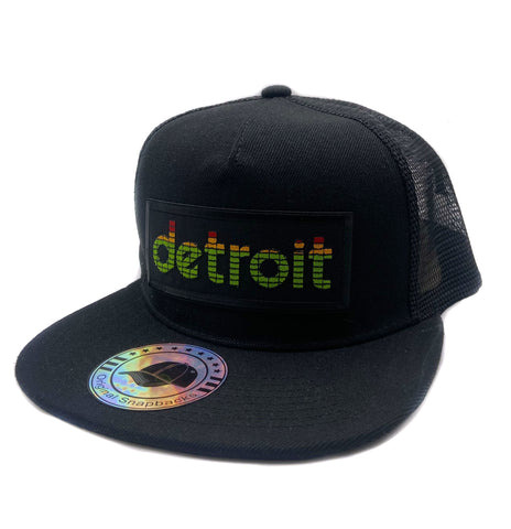 Peak Detroit Trucker Hat, LED Audio Level Meter Snapback Cap