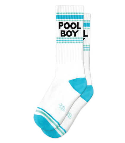 Pool Boy Ribbed Gym Socks, by Gumball Poodle. Made in USA!