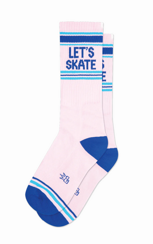 Let's Skate Gym Socks, by Gumball Poodle. Made in USA!