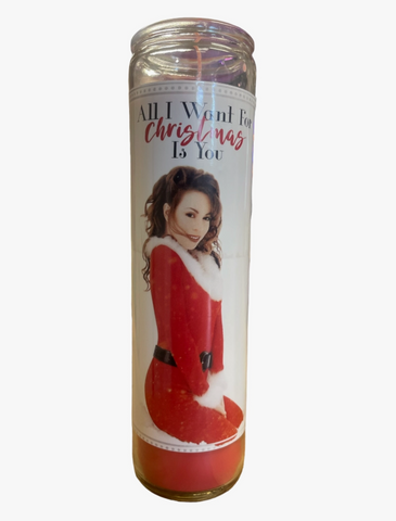 All I Want For Christmas Is You Mariah Carey Prayer Candle