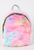 Pastel Dye Mini Backpack, Fuzzy Faux Fur Bag