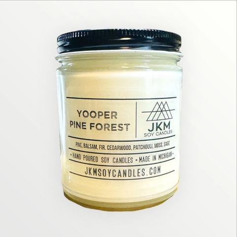 Yooper Pine Forest: JKM Soy Candles - Large 9oz Size