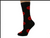 Kiss Socks. Red Lips Men's / Unisex Black Woven Socks, By Parquet