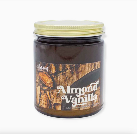 Almond Vanilla Soy Wax Candle, by Cellar Door Bath Supply Co
