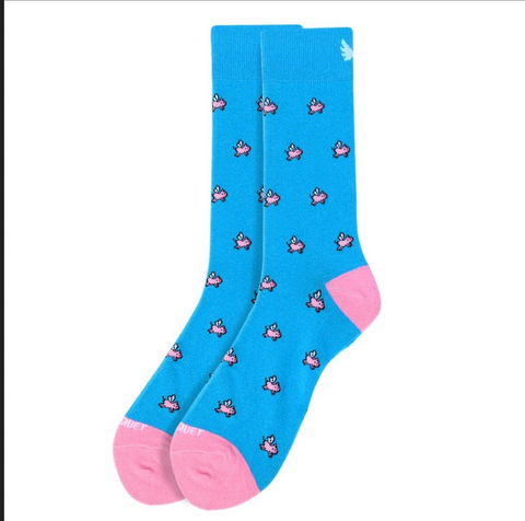 Flying Pig Socks. Men’s Fancy Socks by Parquet