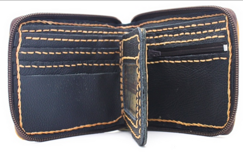 Recycled Genuine Leather Bi-Fold Wallets By Atlas Goods