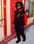313 Varsity Jacket, LED Digital Clock Red & Black Letterman Style Fleece