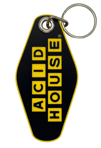 Acid House Motel Style Keychain, Bag Charm, USB Tag