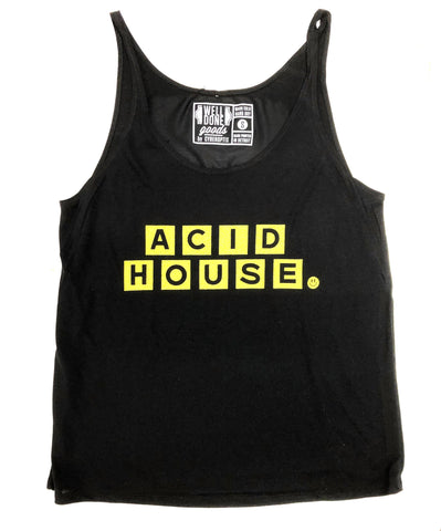 Acid House Unisex Tank Top, Waffle Logo Parody