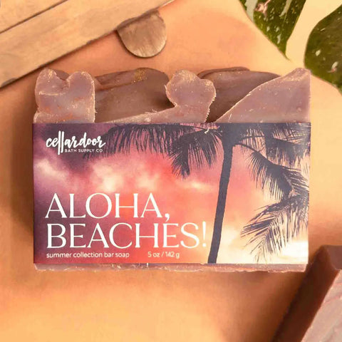 Aloha Beaches Bar Soap, by Cellar Door Bath and Body