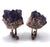 Amethyst Crystal Cluster Cufflinks, Electroformed Copper