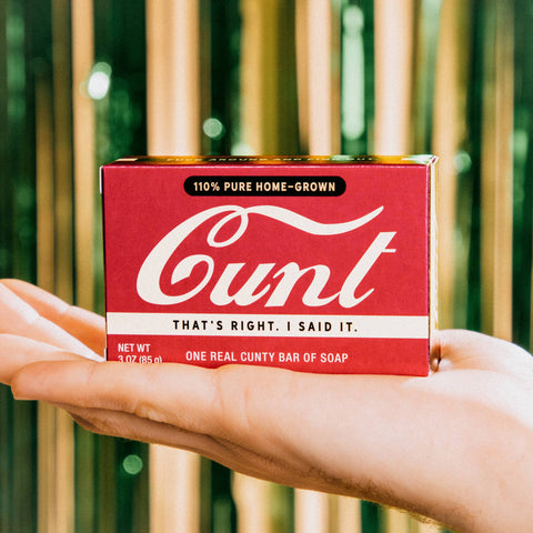 Cunt - Triple Milled Boxed Bar Soap | Funny Soap, Whiskey River Soap Co.