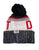 Black and Red Detroit Beanie w/Pom Pom! Go Red Wings!