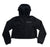 NEW! Detroiters Only Cropped Windbreaker, Women's Black Cropped Hooded Wind Breaker Jacket.  80s Logo Parody