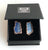 Blue Kyanite Stone Cufflinks, Electroformed Copper