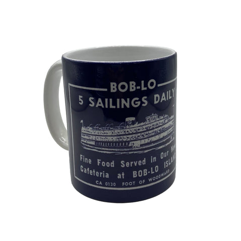Bob-Lo Boat Mug, Detroit Coffee Cup