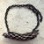 Desert Lace Cholla Cactus Choker - Electroformed Copper, Antique Patina