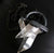 Ultra Clear Lemurian Quartz Crystal Spike Pendant, Dark Electroformed Necklace