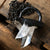Ultra Clear Lemurian Quartz Crystal Spike Pendant, Dark Electroformed Necklace