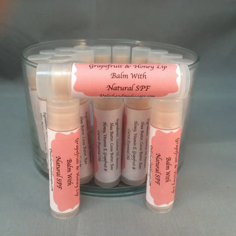 Dale's Handmade Chapsticks: Grapefruit & Honey,Lavender,Peppermint & Strawberry Daiquiri