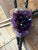Amethyst Crystal Bolo Tie. Purple Stone Bola Leather Lariat Necklace