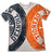 Detroit Baseball Fan Manhole Cover T-Shirt. Navy Blue & Orange Tire Print on Light Grey