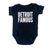 Detroit Famous Baby One-Piece, Infant Bodysuit, Black Playsuit