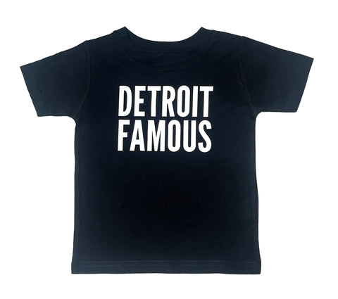 Detroit Famous Toddler Tee. Youth T-Shirt, Kids Baby Tee