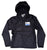 Detroit Techno Fun Police Zip Windbreaker. Black Hooded Wind Breaker Jacket