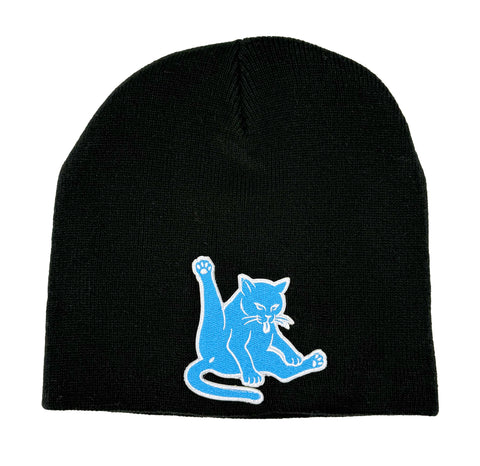 Detroit Kitties Skullcap, Black Brimless Beanie Cap