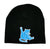 Detroit Kitties Skullcap, Black or Blue No-Cuff Beanie Hat