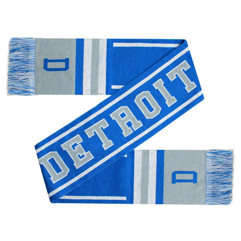 Detroit Knit Scarf, Football fan colors. Go Sports!