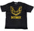 Detroit Phoenix Rising T-Shirt, Gold on Black (Hood Bird Parody)