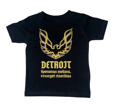 Detroit Phoenix Rising Toddler Tee. Youth T-Shirt, Kids Baby Tee