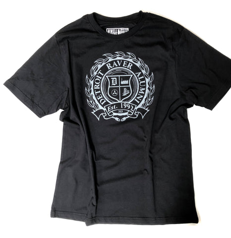 Detroit Raver Alumni T-Shirt, Black Unisex Crew Neck Tee