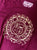 Detroit Raver Alumni T-Shirt, Gold Print on Burgundy Unisex Crew Neck Tee, detail