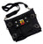 Detroit Rhythm D, Black Crossbody Canvas Strappy Bag