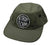 Detroit Techno 5-Panel Cap. Cotton Military Style, Camp Cap in Black, Olive or Grey