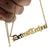 Gold plated stainless, Detroit Techno Necklace, Old English Script
