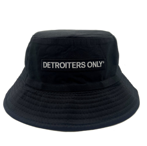 Detroiters Only Black Bucket Hat