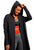 Spirit of Detroit Manhole Cover Long Line Hoodie, Black French Terry Hooded Cardigan Sweatshirt